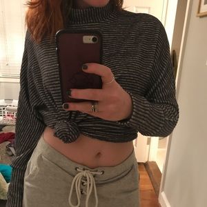 Urban Outfitters black/gray mock neck sweater